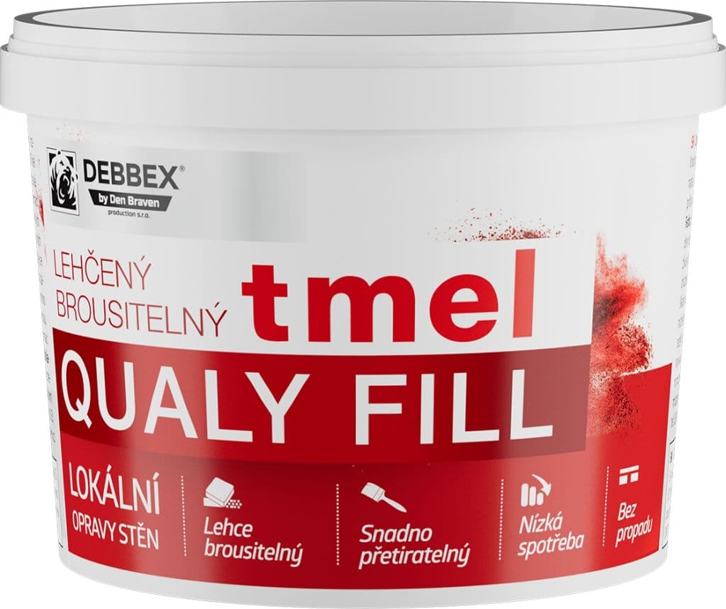 Lehčený brousitelný tmel QUALY FILL 250 ml