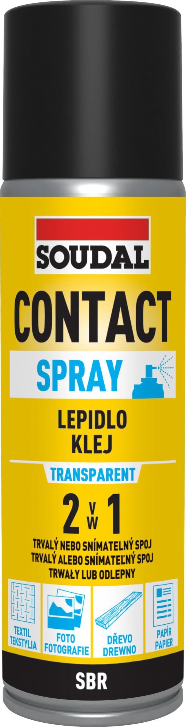 Soudal Contact spray lepidlo 2v1 300ml
