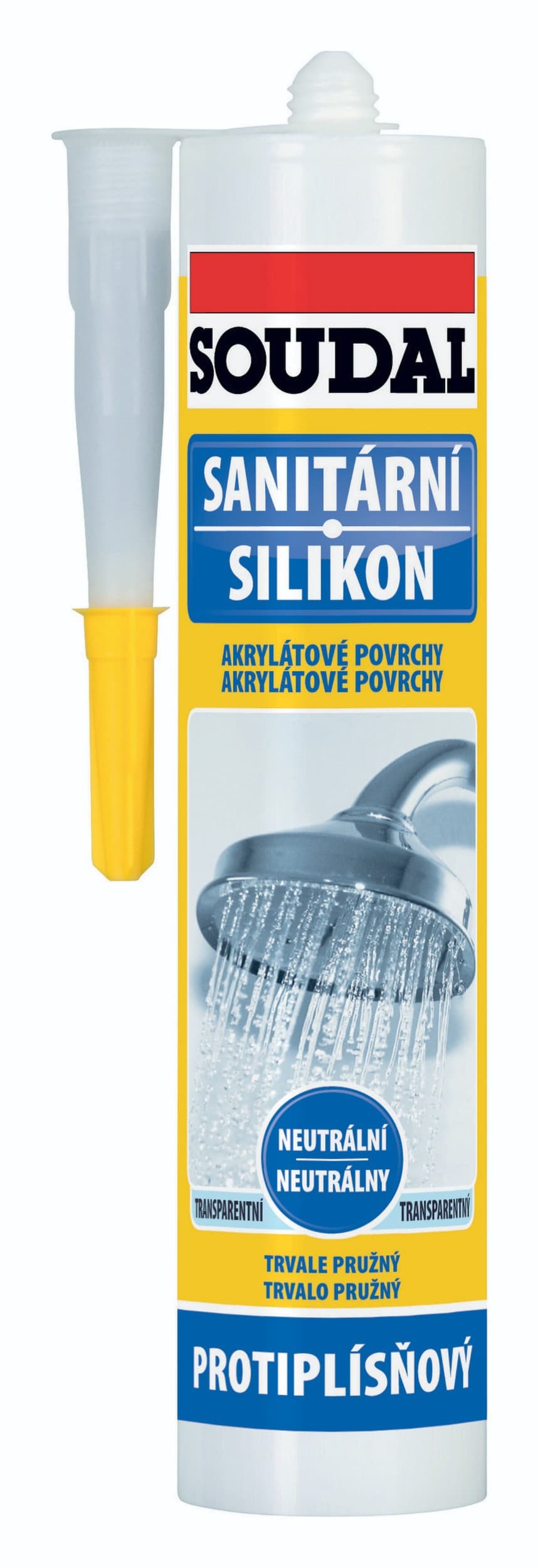 Soudal Sanitární neutrální silikon bílý