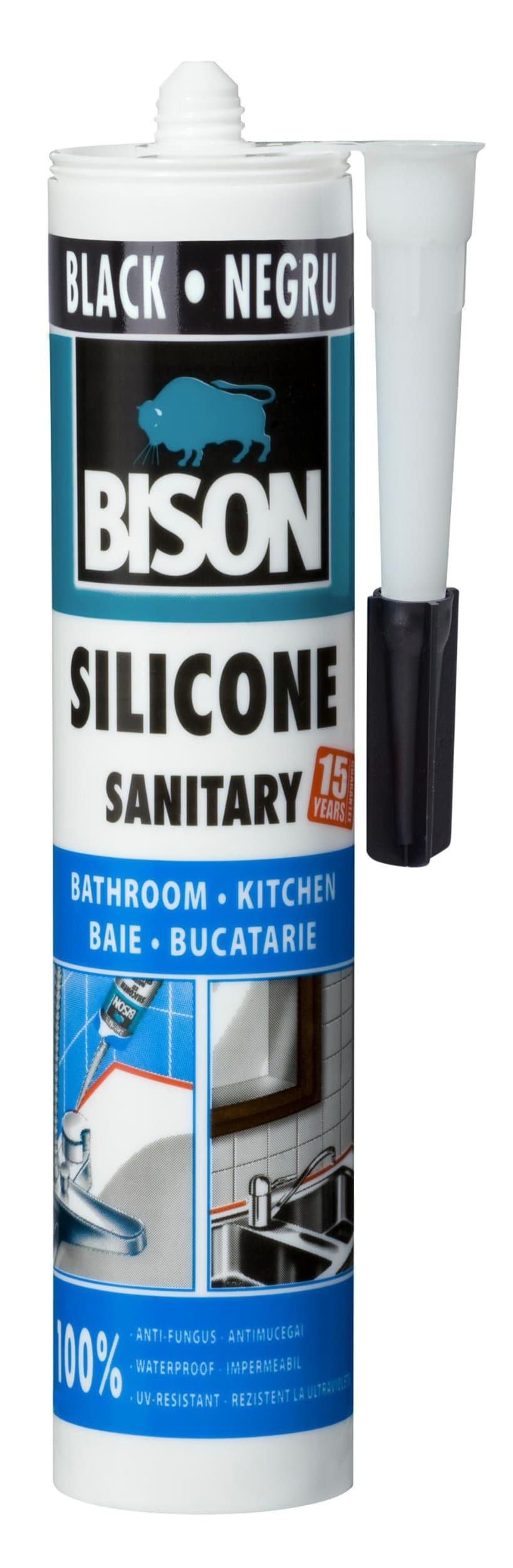 Bison Sanitary silikonový tmel černý 280ml