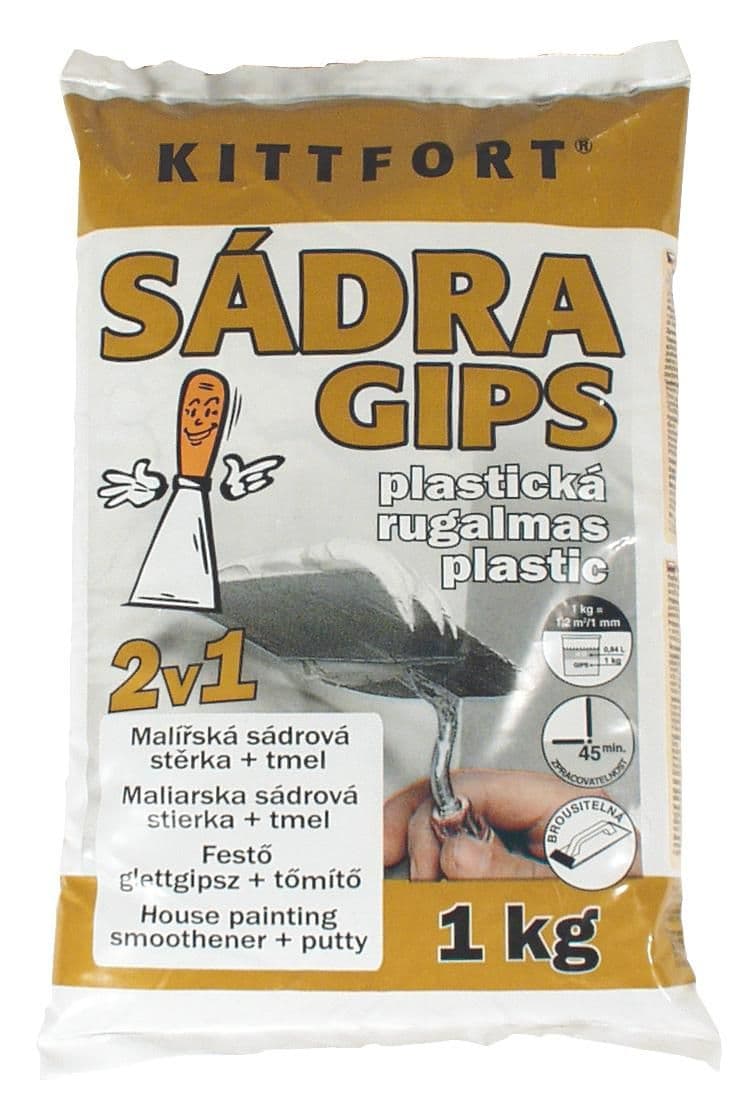 Sádra bílá plastická 1 kg