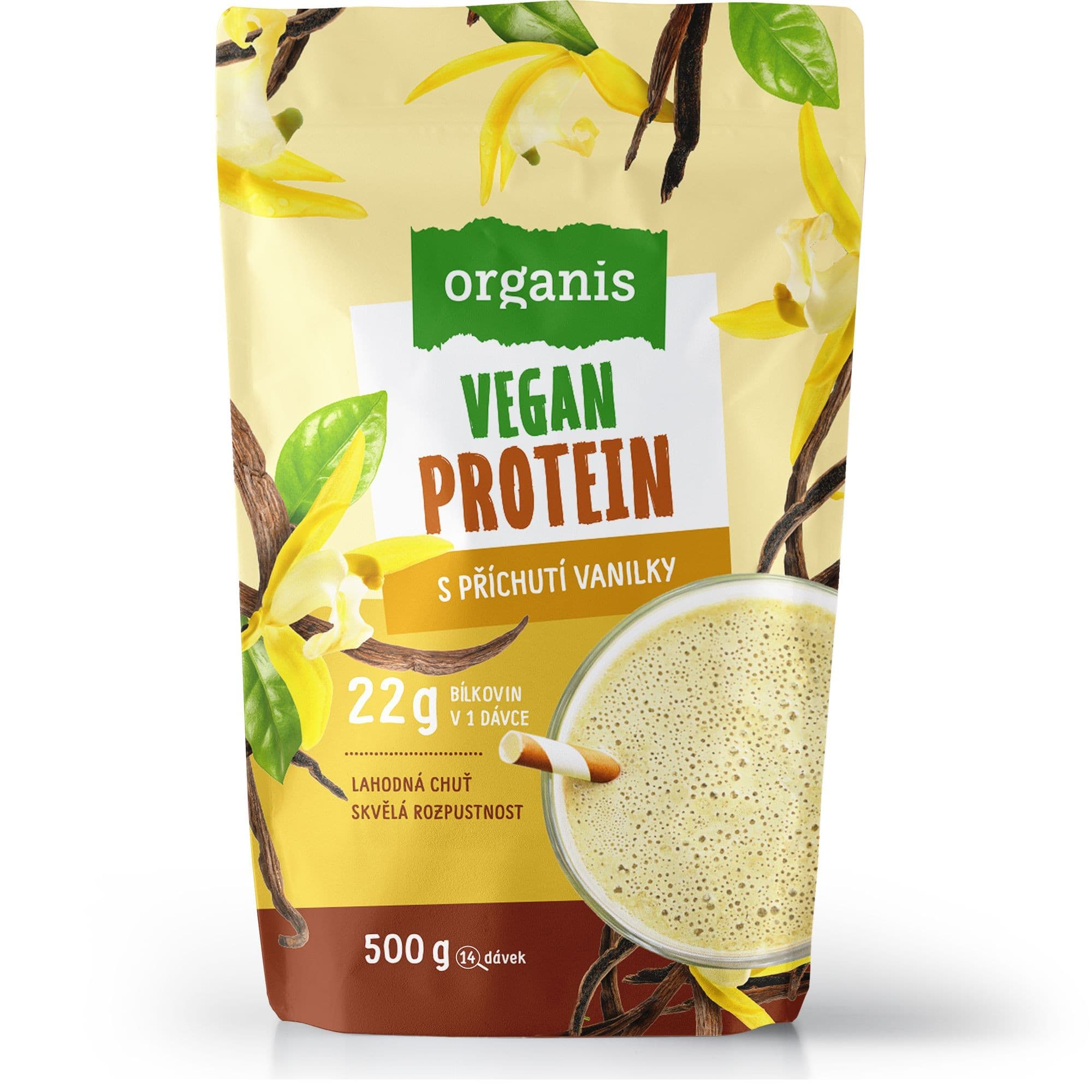 Organis Vegan protein vanilka 500 g