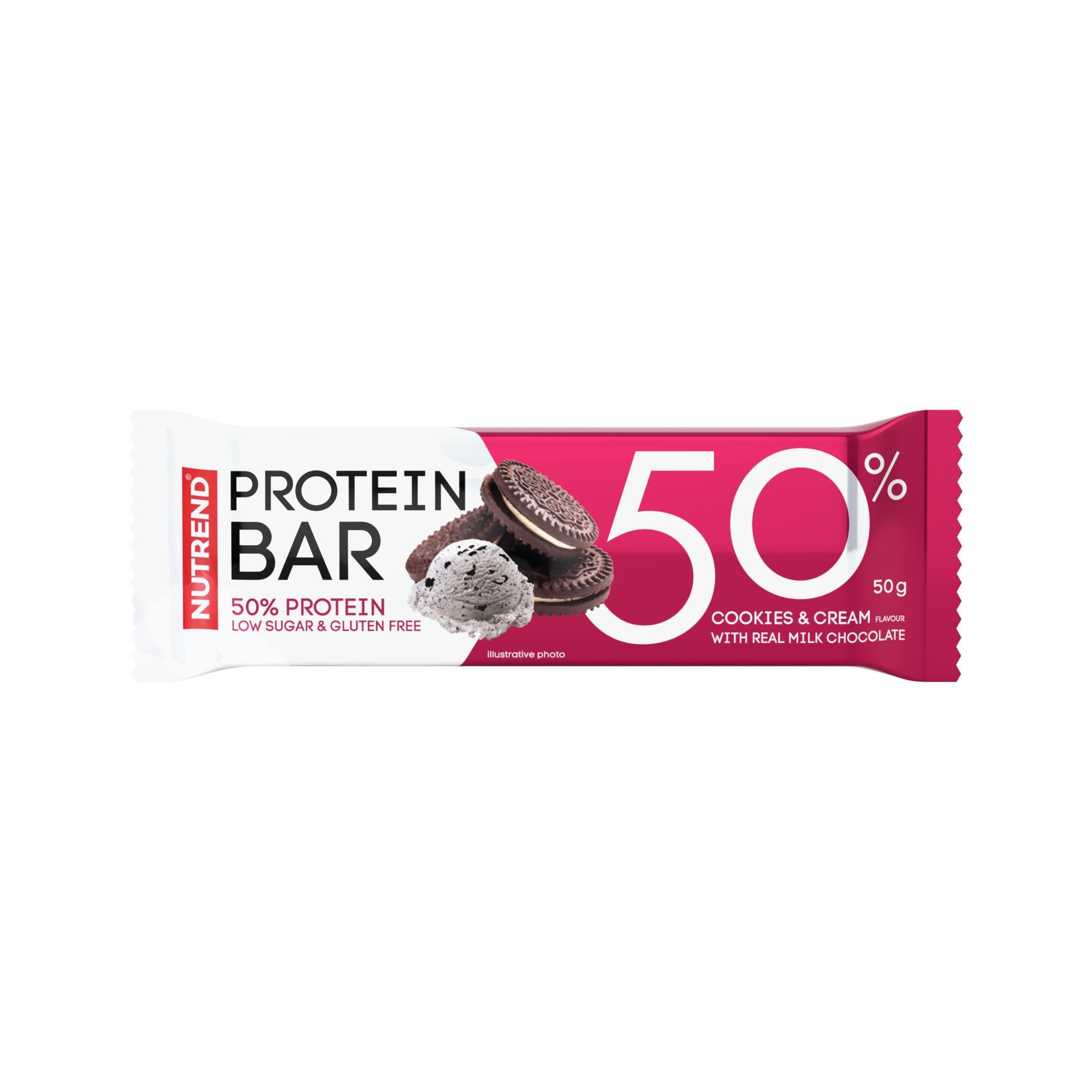 Nutrend PROTEIN 50 BAR cookies cream 50g