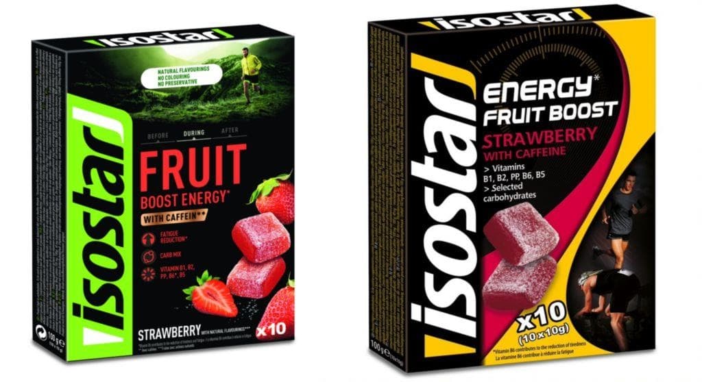 Isostar Želé s kofeinem Jahoda 10x10 g