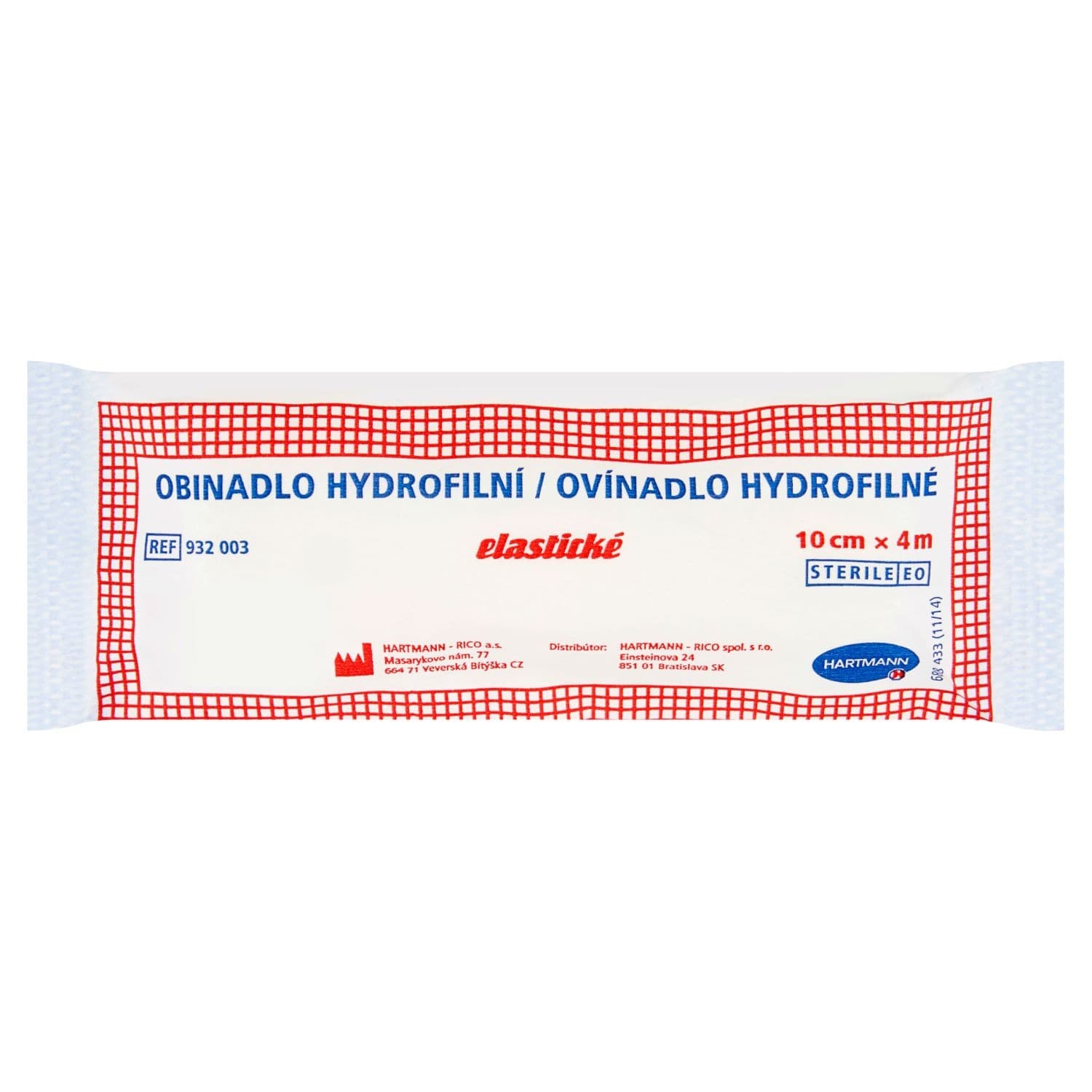 Hartmann Obinadlo hydrofilní elastické 10cmx4m 1 ks