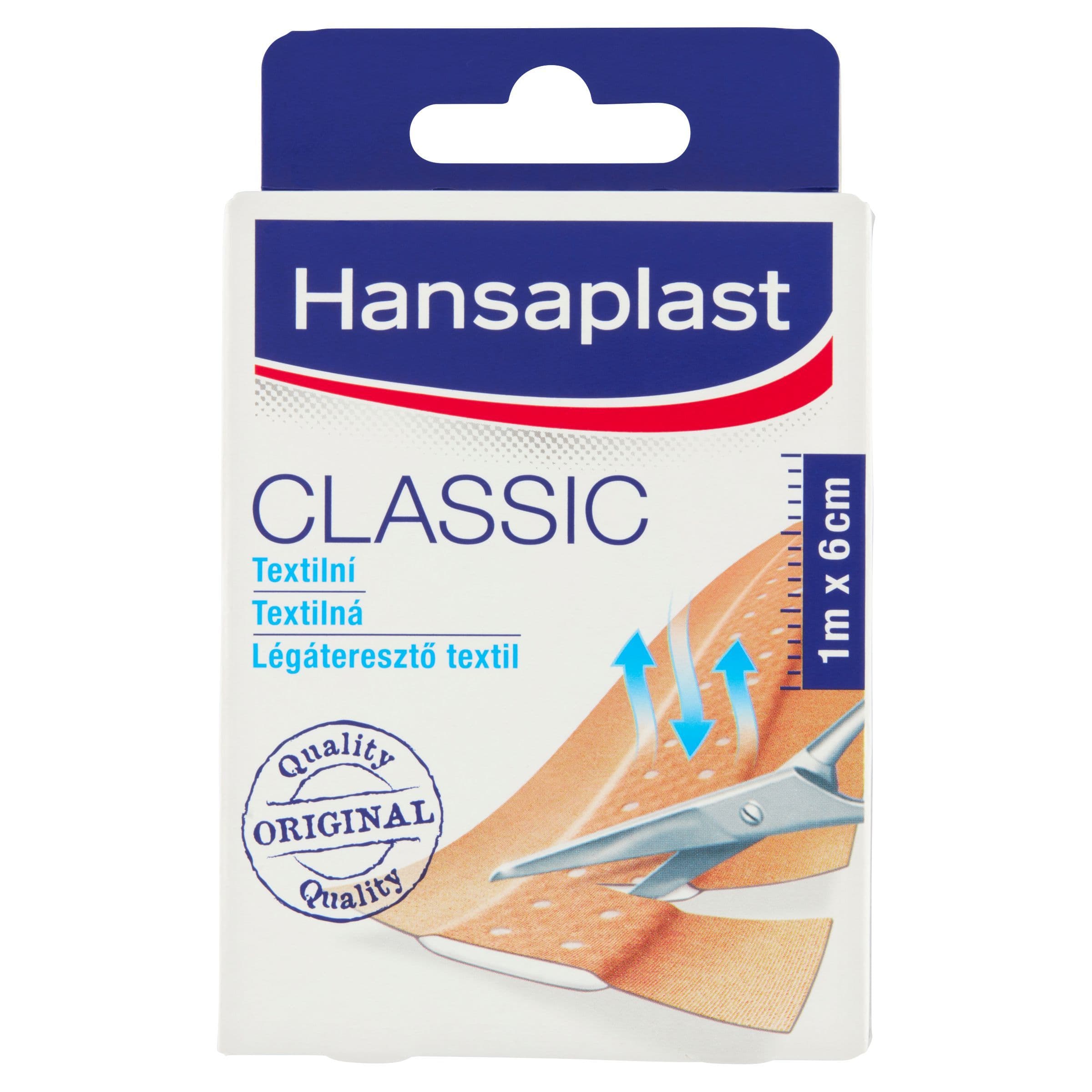 Hansaplast Classic Textilní náplast 1mx6cm 1 ks