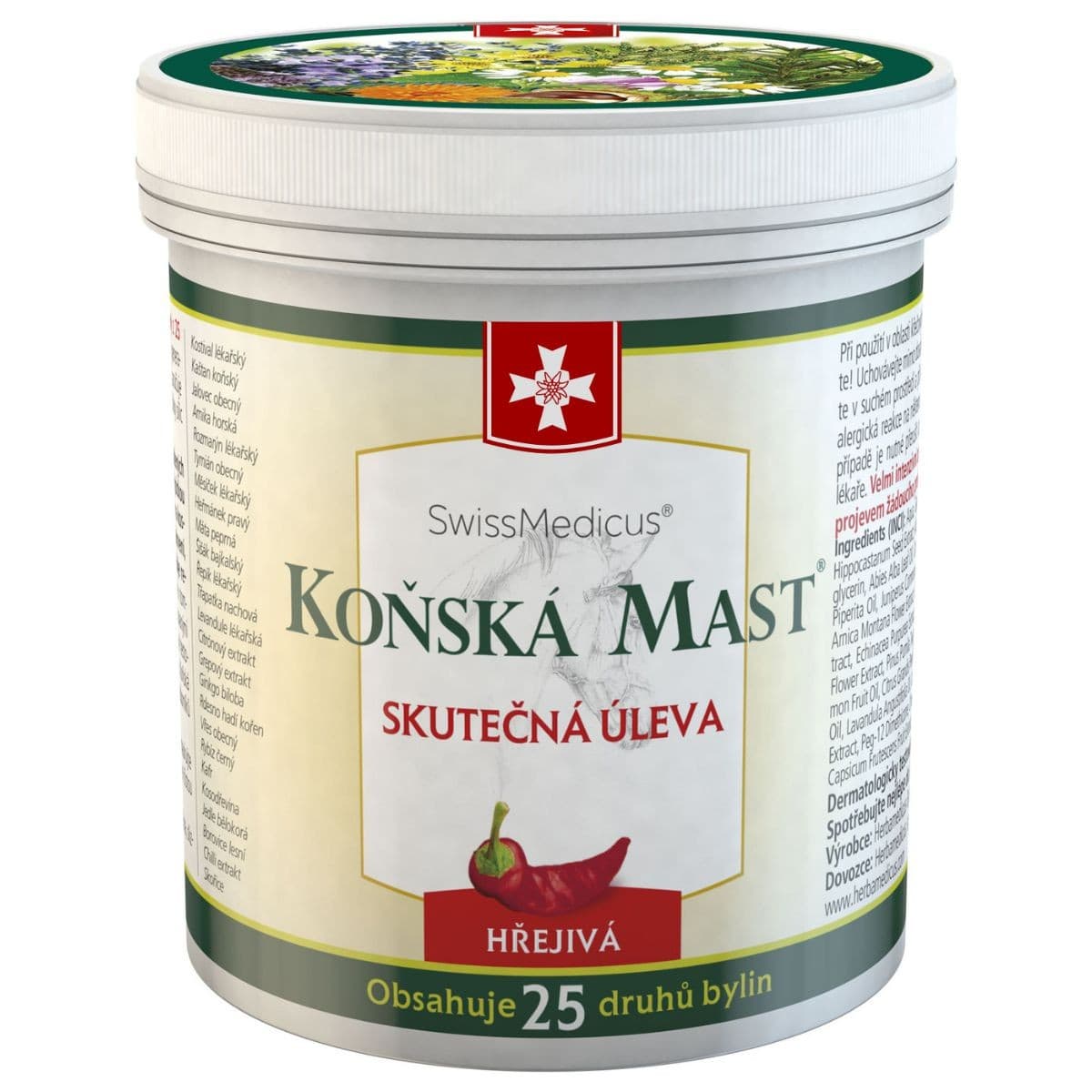 SwissMedicus Koňská mast hřejivá 250 ml