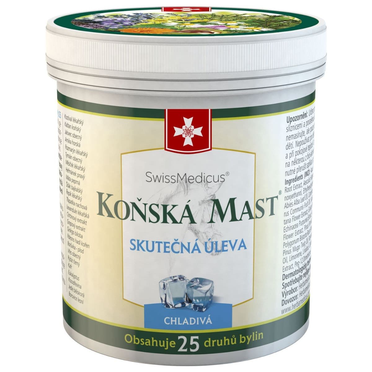 SwissMedicus Koňská mast chladivá 250 ml