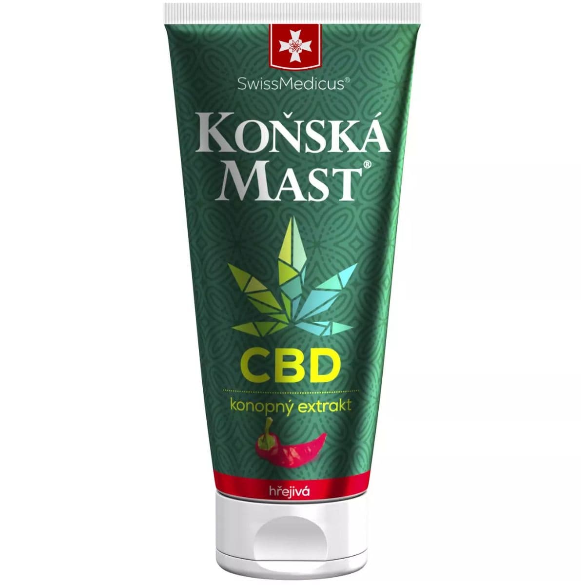 SwissMedicus Koňská mast s CBD hřejivá 200 ml