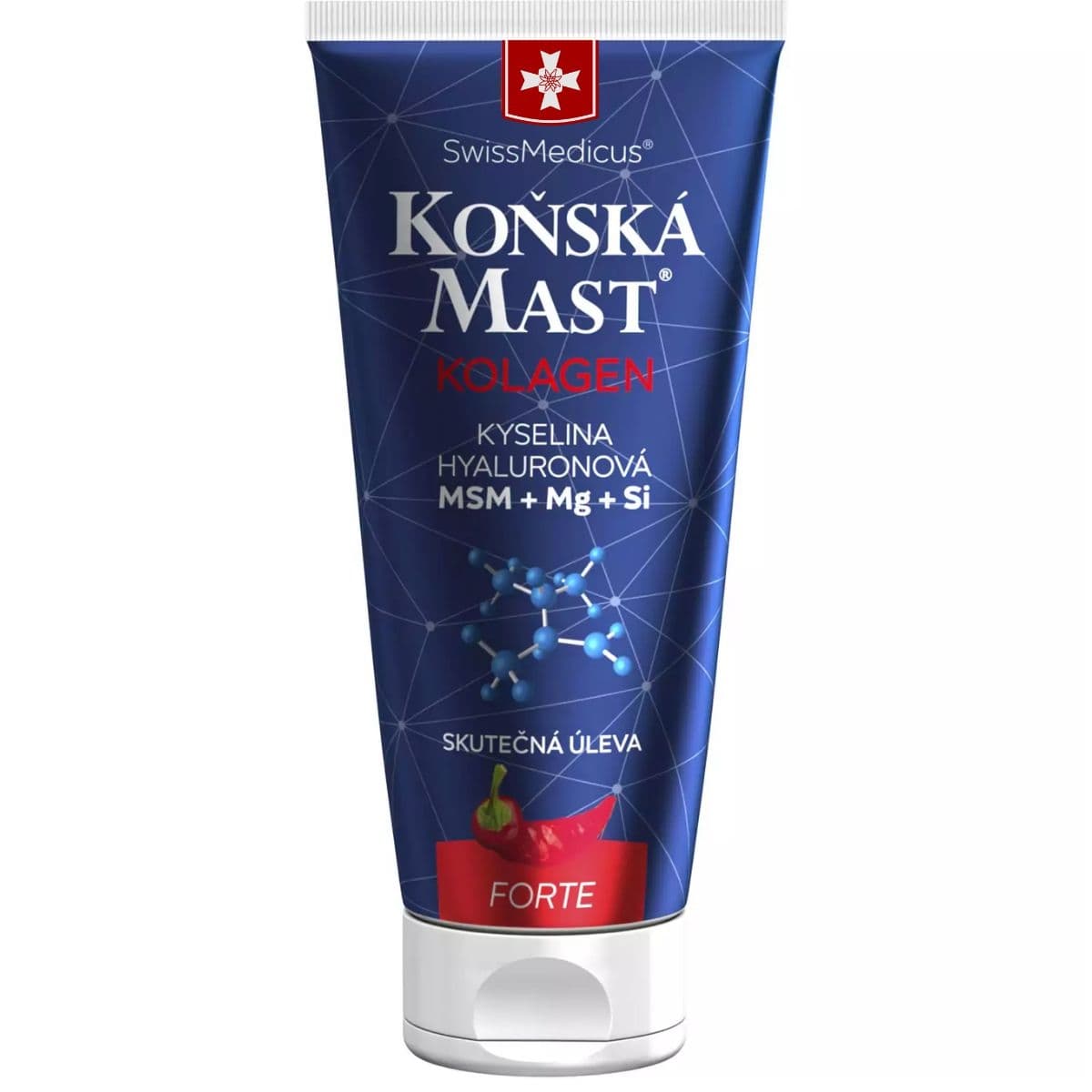 SwissMedicus Koňská mast s kolagenem hřejivá 200 ml