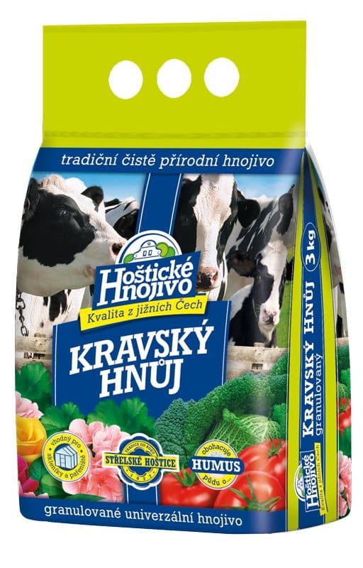 Hoštické hnojivo Kravský hnůj 3 kg