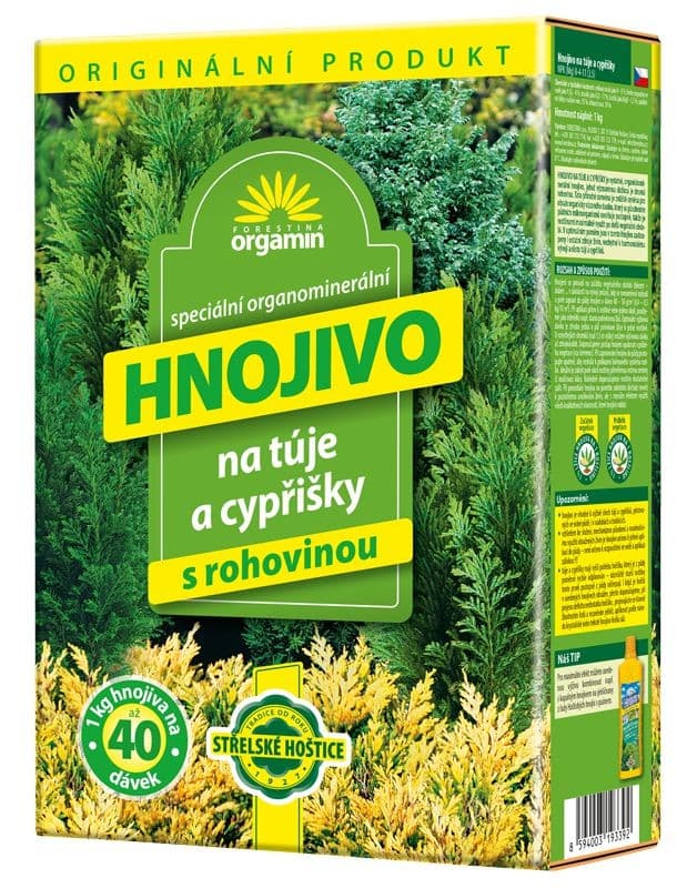 Orgamin Hnojivo na túje a cypřišky 1 kg