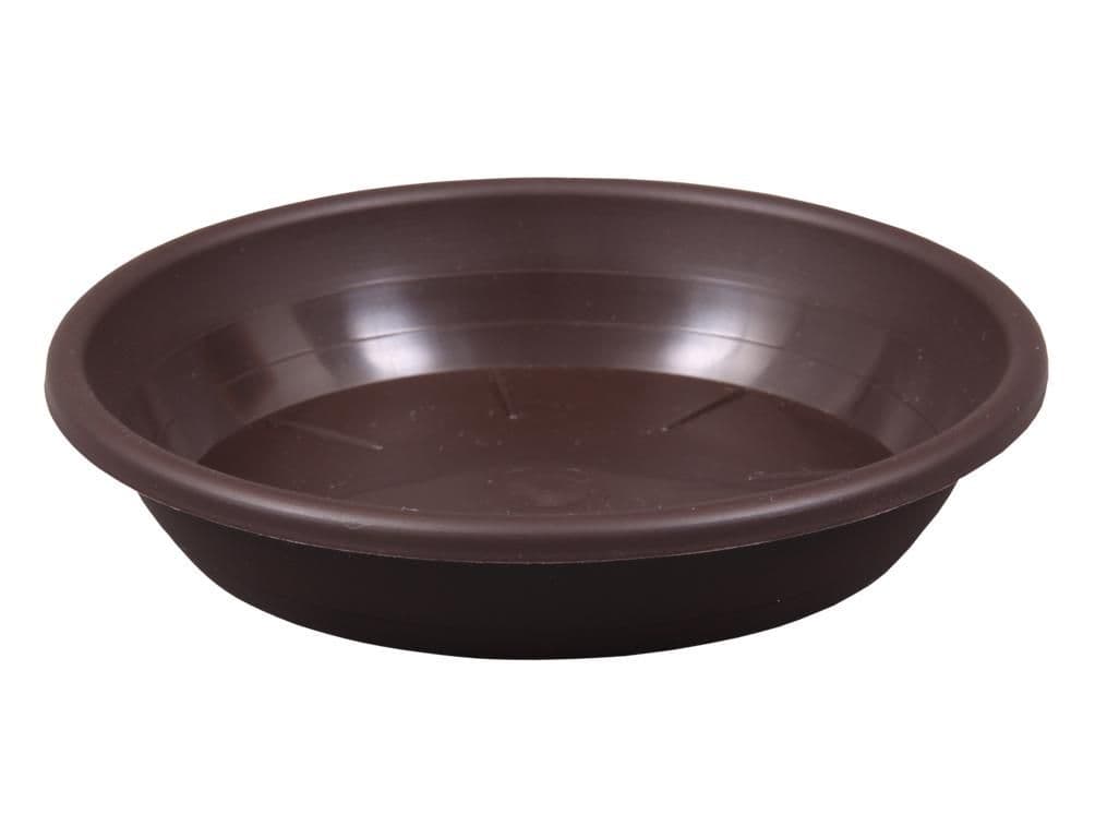 Podmiska pod květník SAKURA plastová d26cm, hnědá