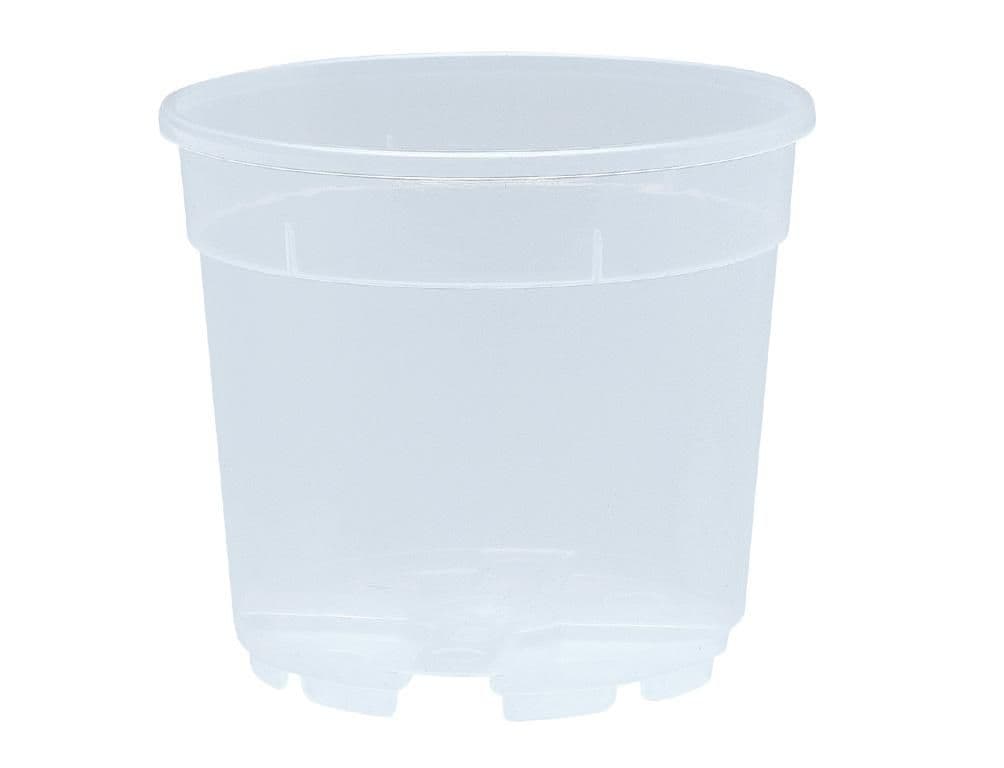 Květník na orchideje plastový transparentní d14cm
