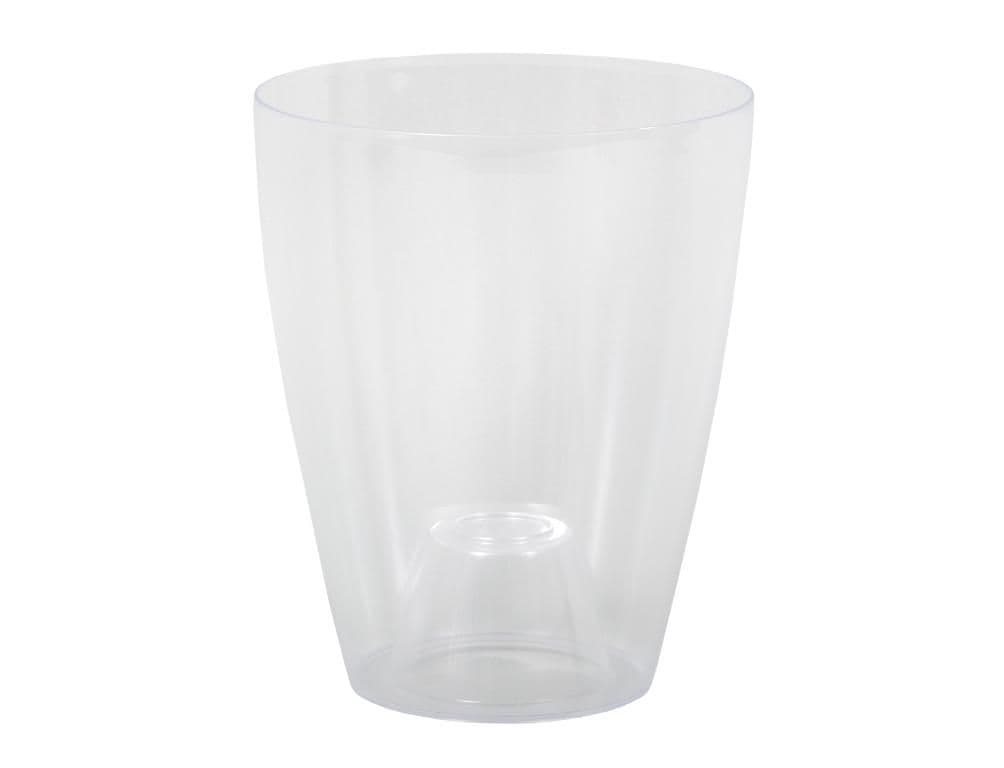 Obal na květník d12x15cm ORCHIDEA LAKY EXTRA plastový bílý