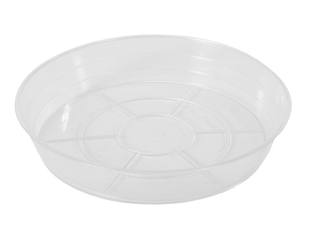 Podmiska pod květník AIR plastová transparentní 14cm