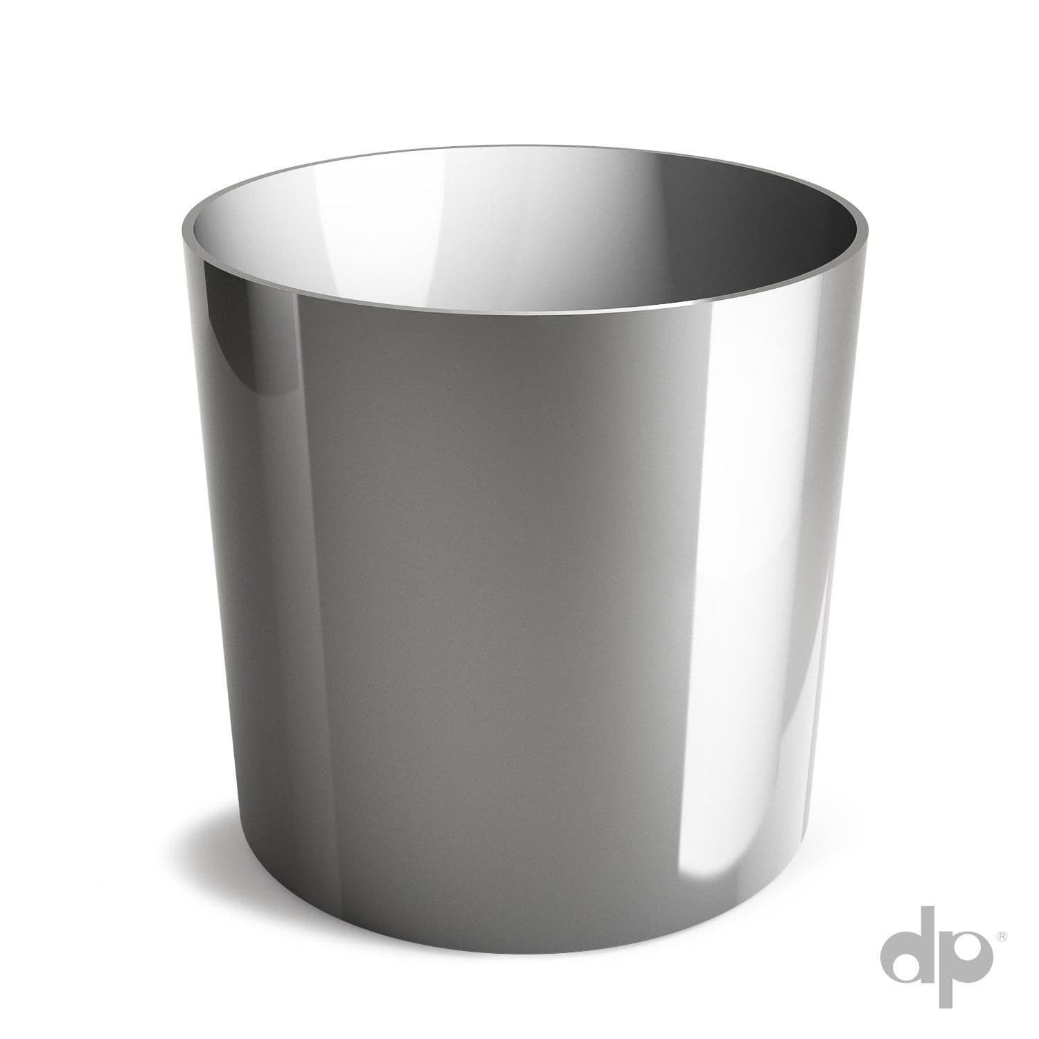 Obal plast CYLINDER pr.15 cm stříbrný