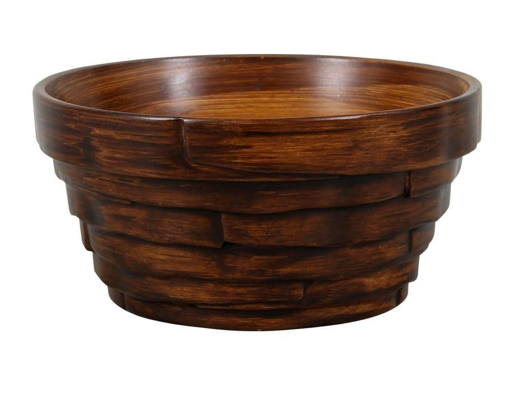 Miska BONSAI WOOD keramická matná tmavě hnědá d18x9cm