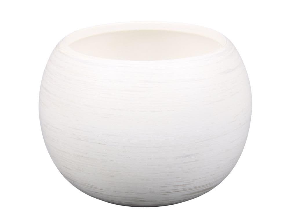 Obal na květník MANES WHITE keramický matný d11x11cm