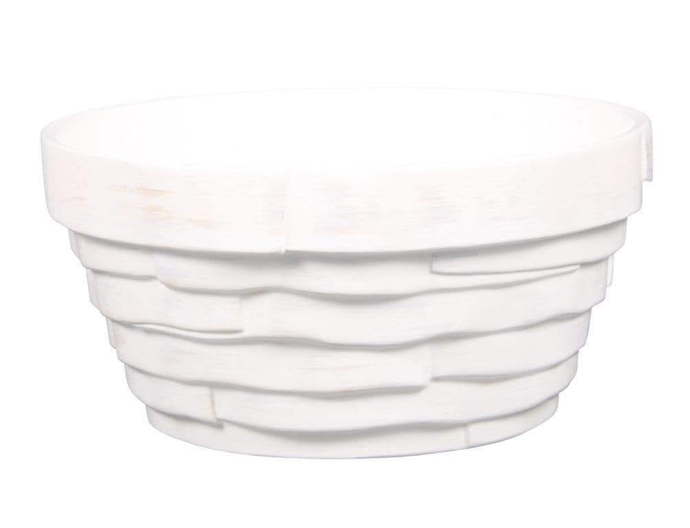 Miska BONSAI WHITE keramická matná béžovo-bílá d18x9cm