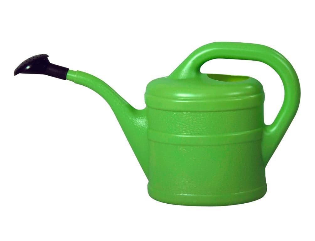 Konvička s růžicí plastová zelená 2l, 1 ks