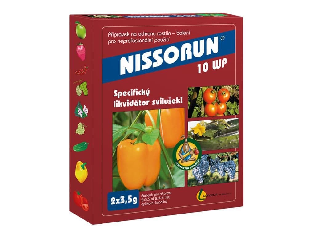 Insekticid NISSORUN likvidátor svilušek 10WP 2x3,5g