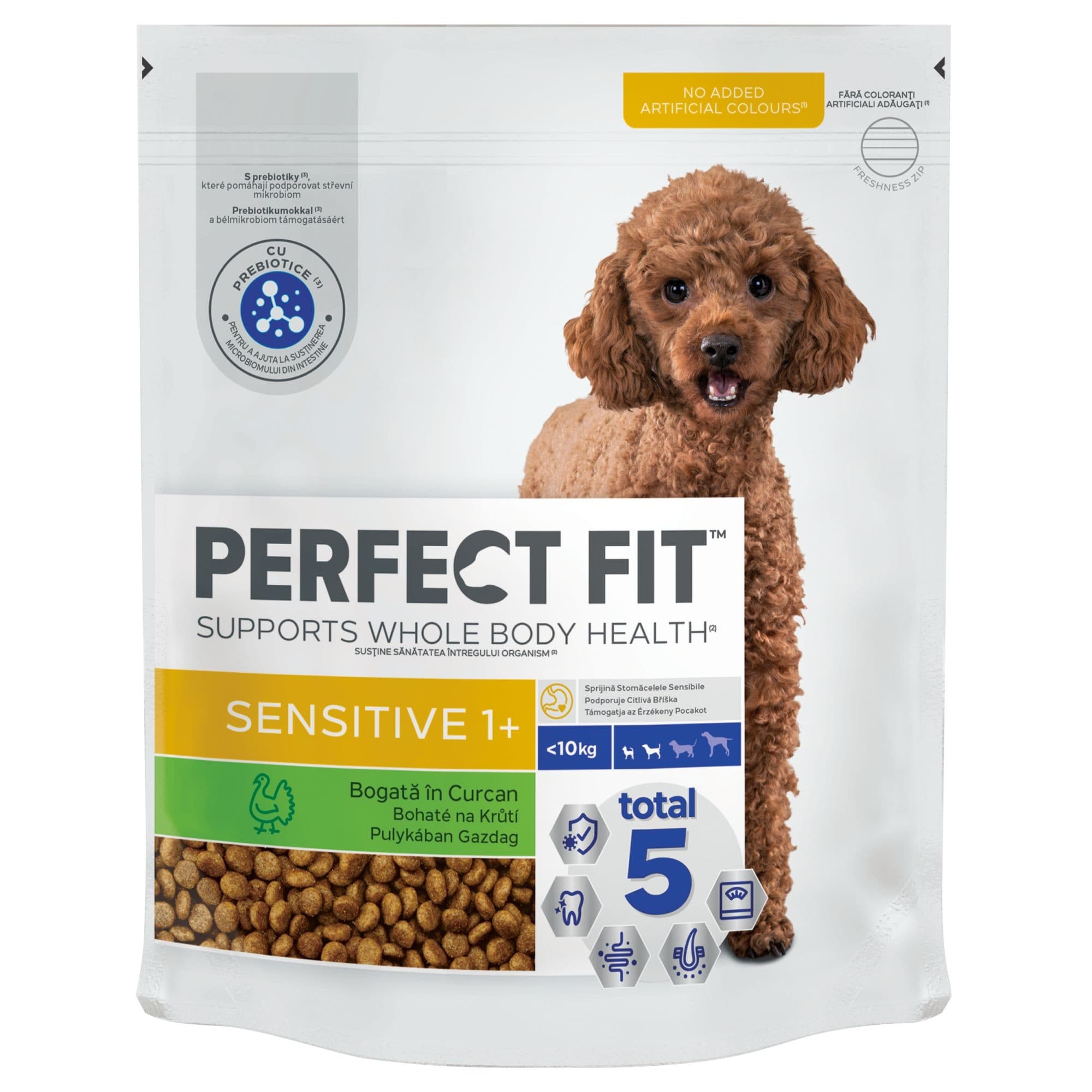 Perfect Fit Sensitive granule s krůtím pro dospělé psy malých plemen 1,4 kg