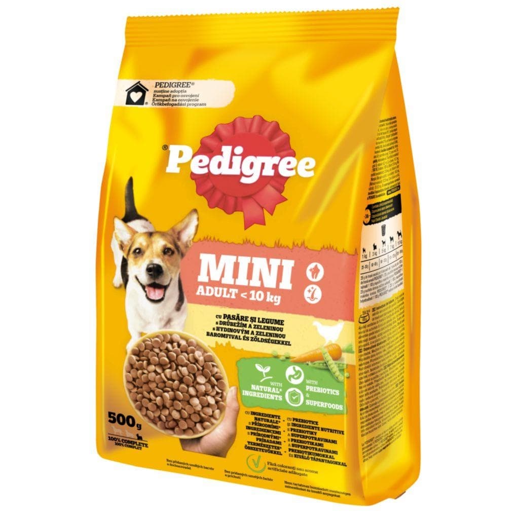 Pedigree granule Mini Adult drůbeží se zeleninou 500g