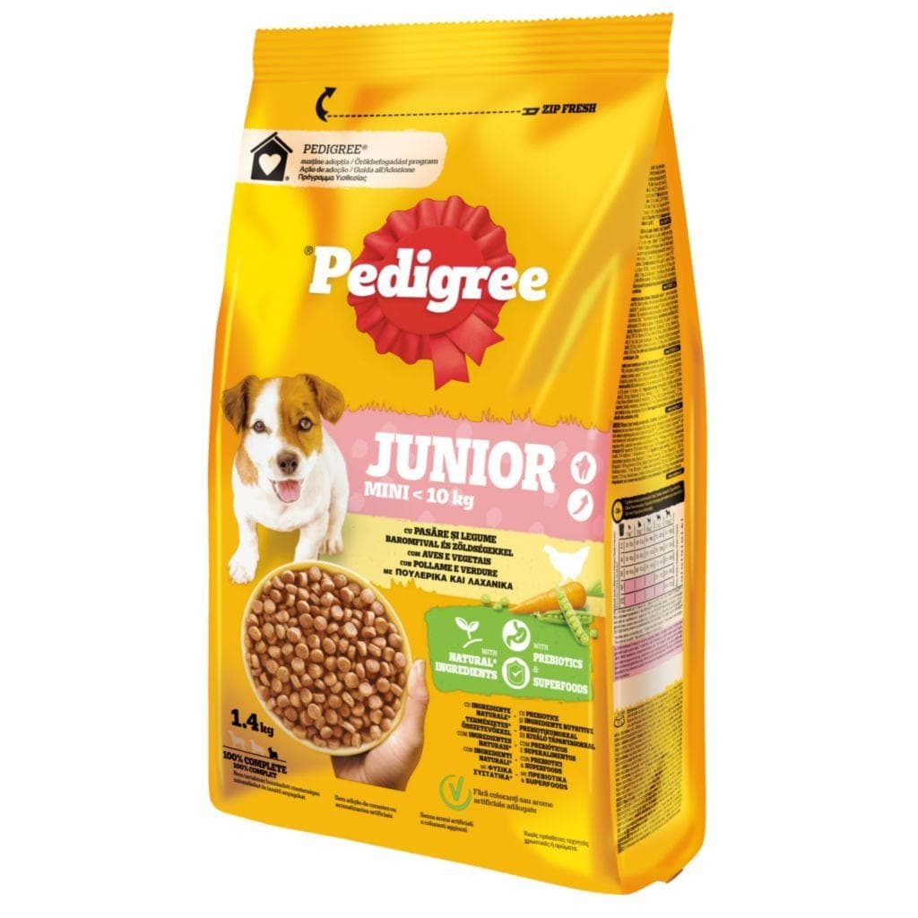 Pedigree granule Mini Junior drůbeží se zeleninou 1,4kg