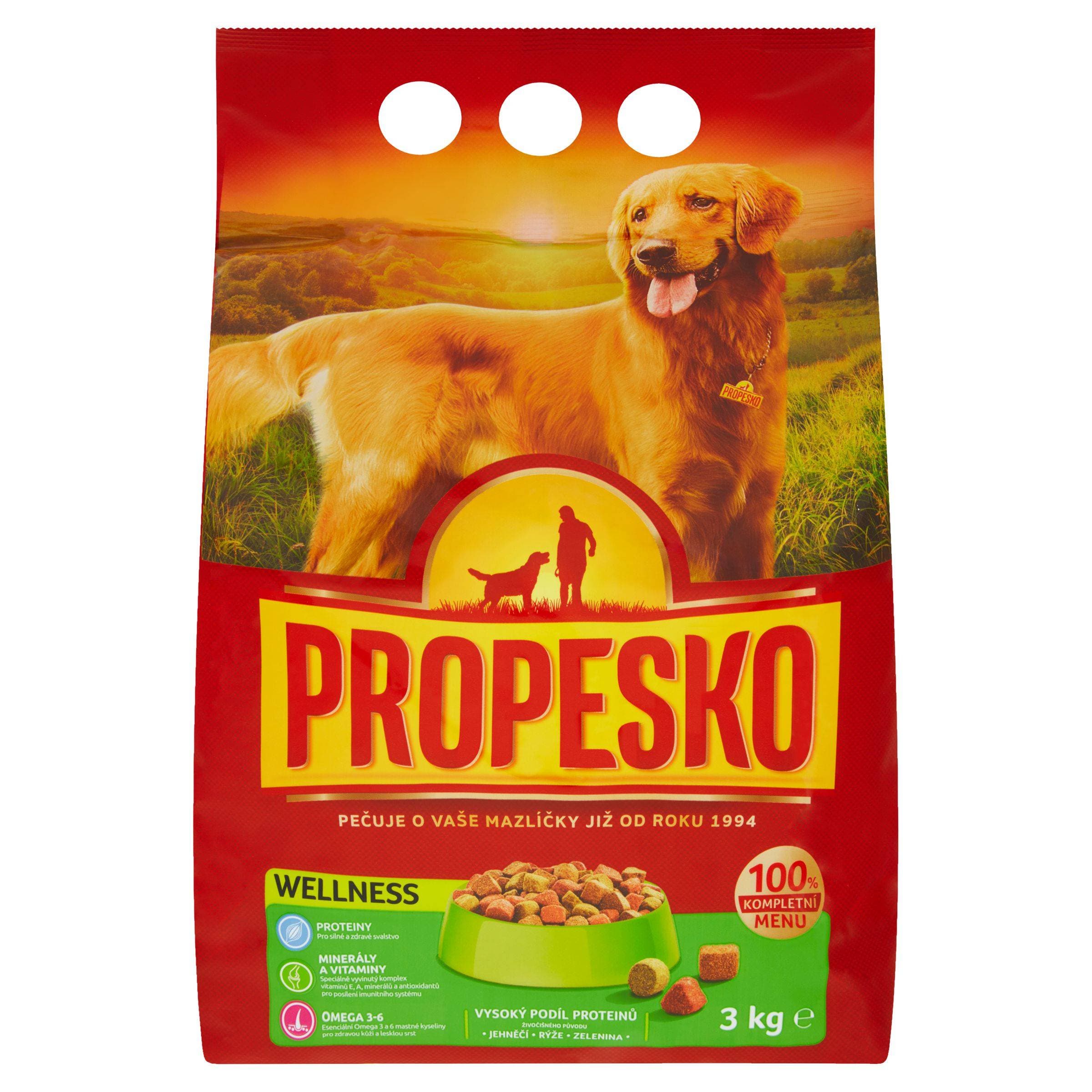 Propesko Wellnes & Healthy Digestion s jehněčím, rýží a zeleninou 3 kg