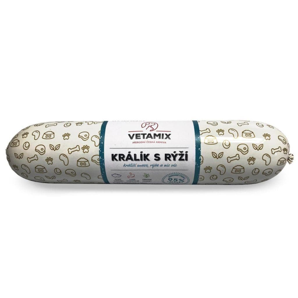 Vetamix salám králík s rýží 850g