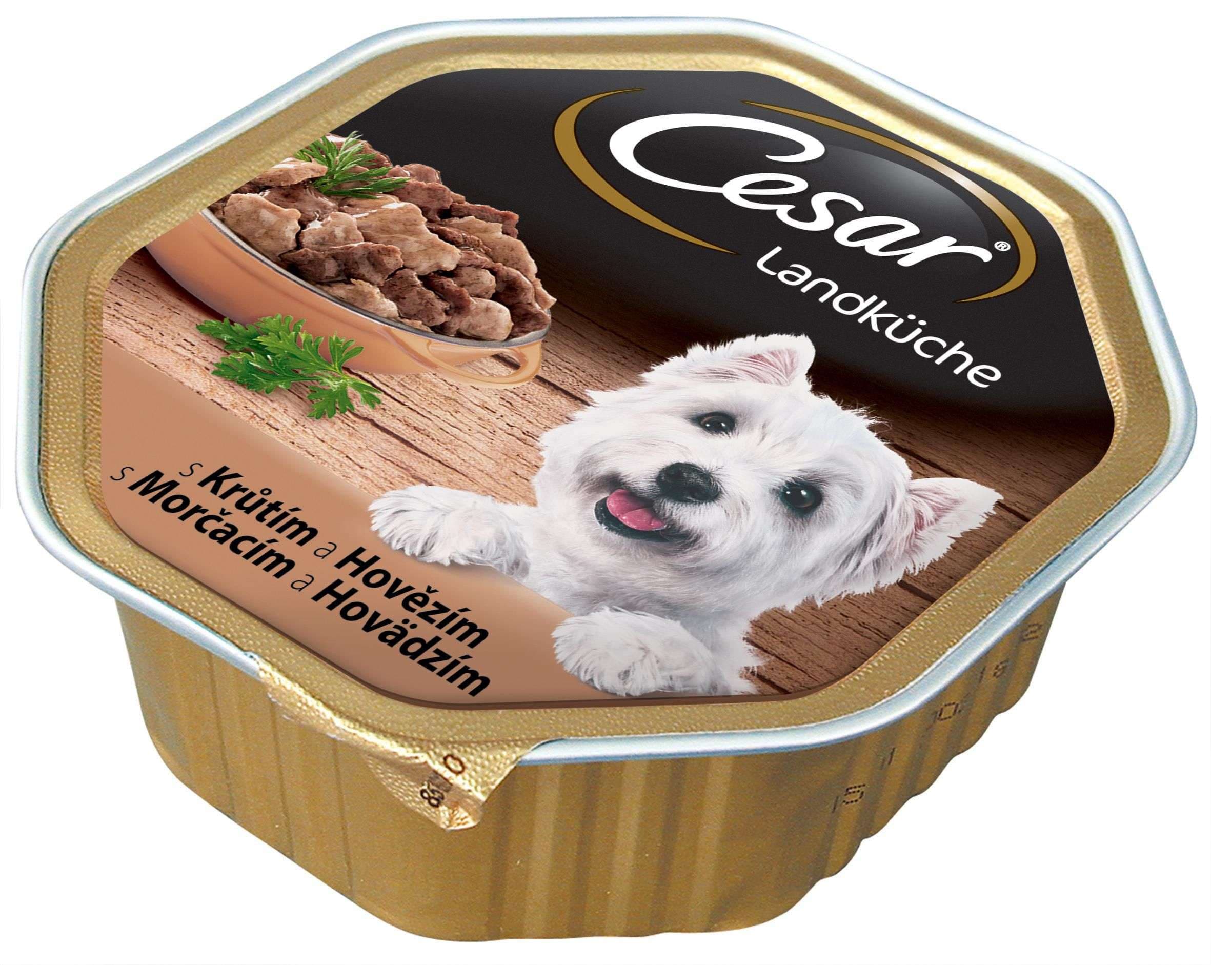 Cesar s krůtím a hovězím v šťávě 150 g