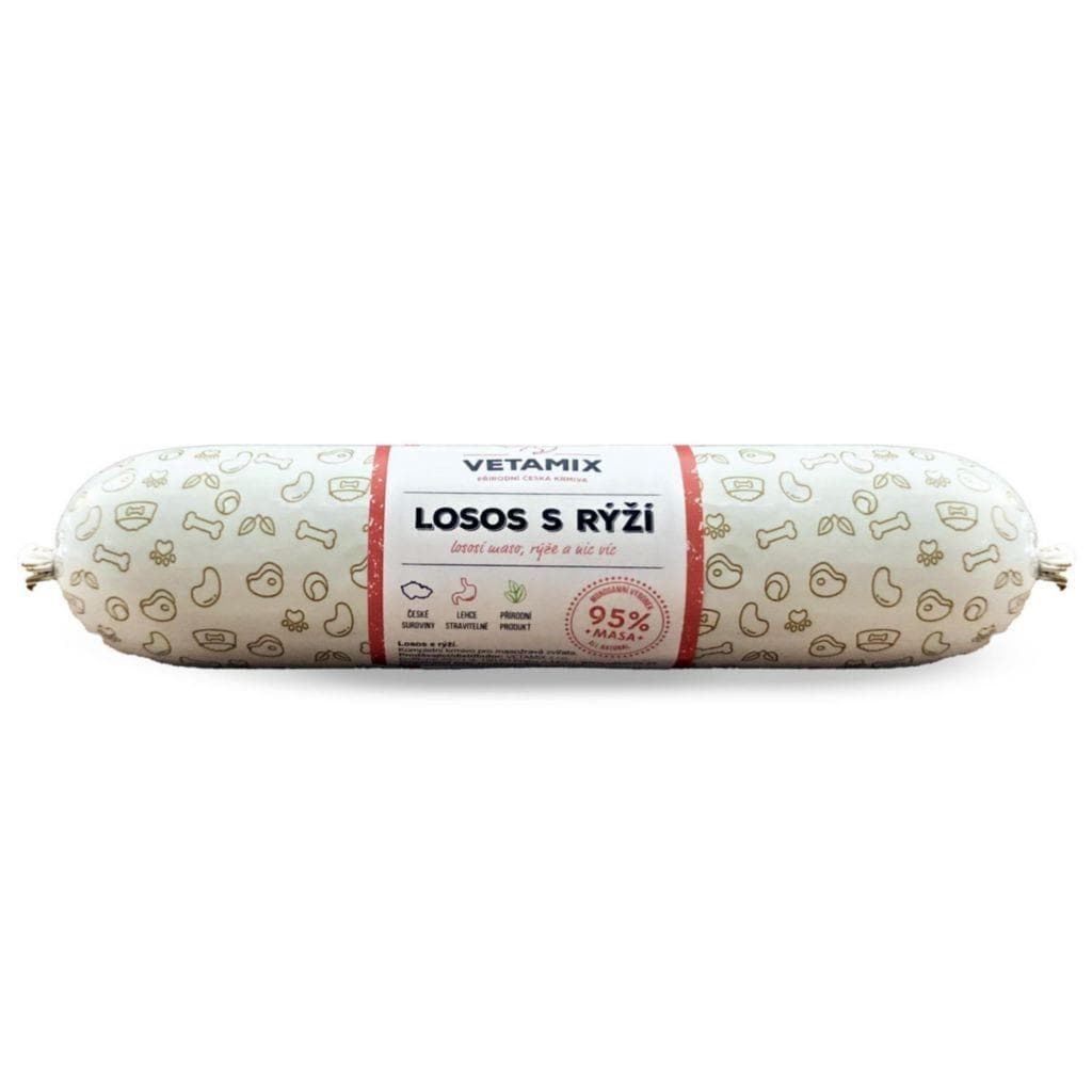 Vetamix salám losos s rýží 850g