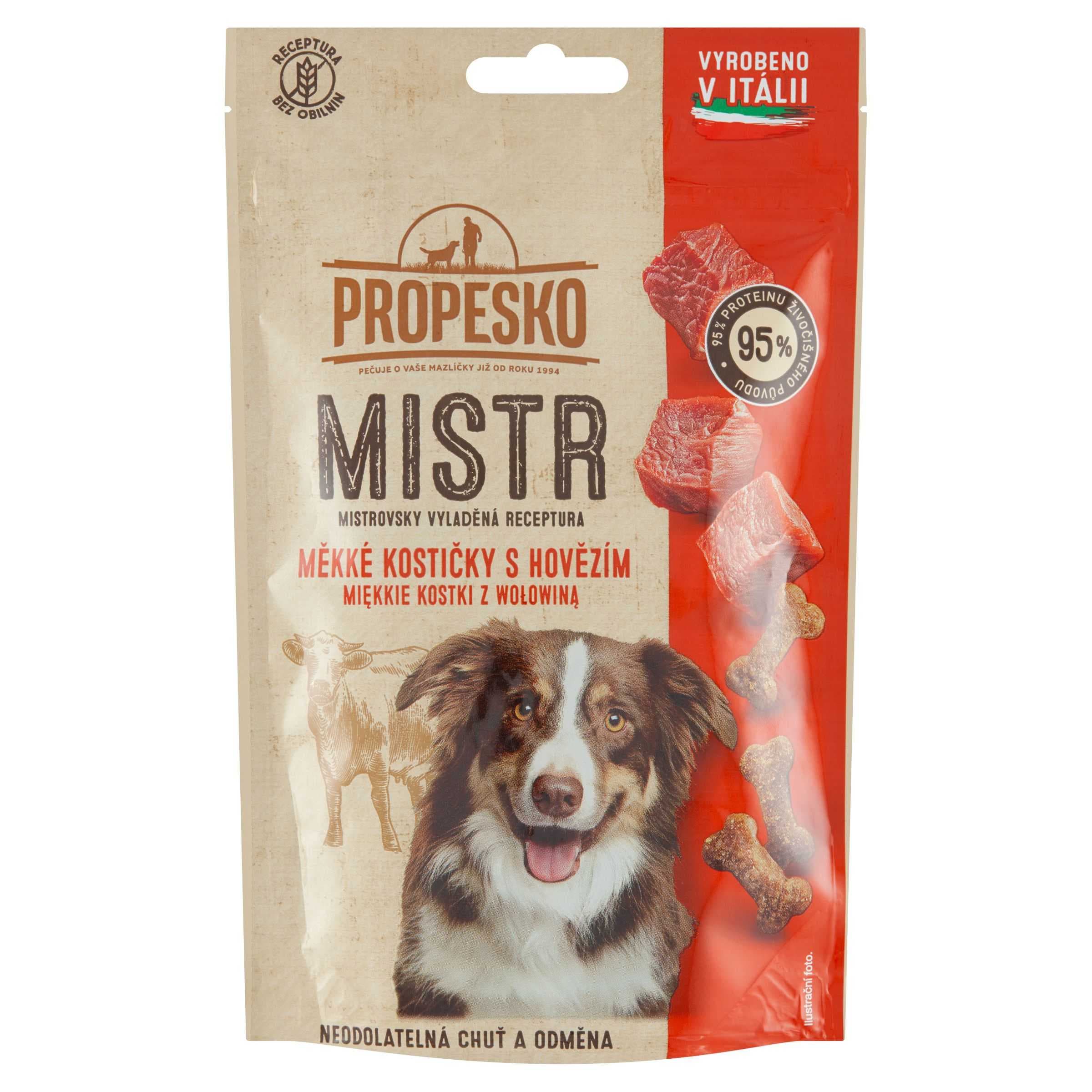 Propesko Mistr měkké hovězí kostičky 90 g