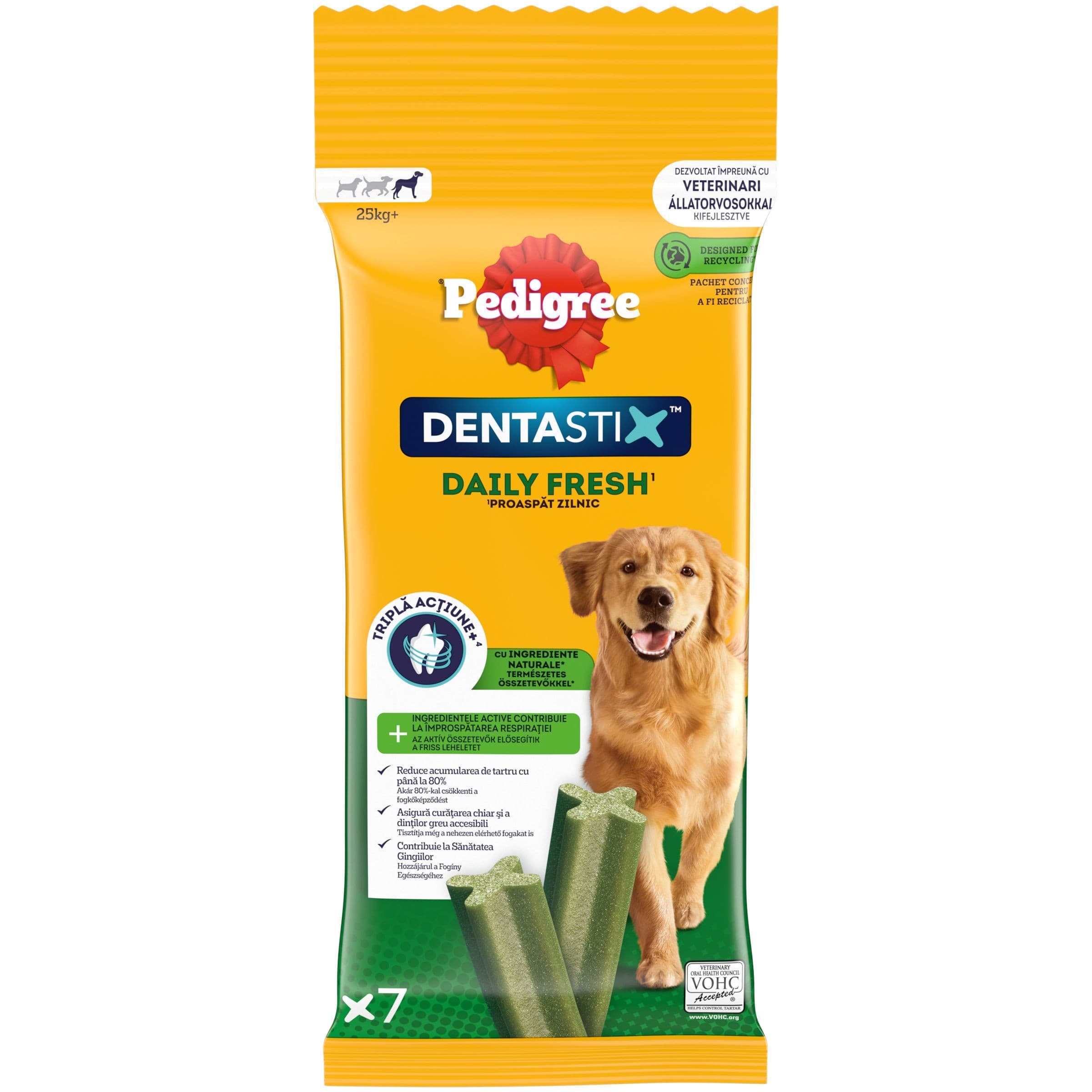 Pedigree Dentastix Denní osvěžení 25kg+ 7 tyčinek 270 g