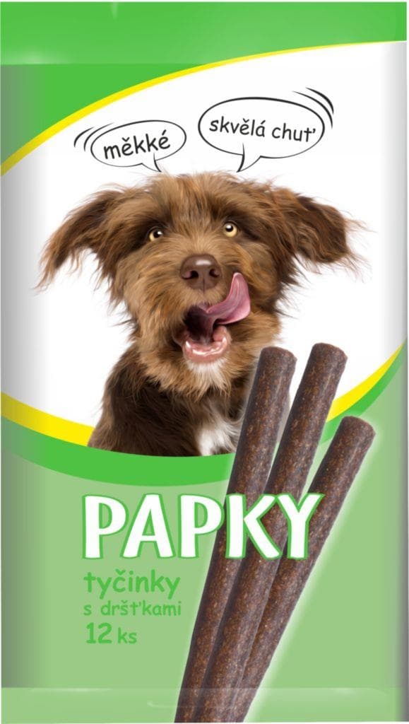 Papky Tyčinky s dršťkami pro psy 12ks