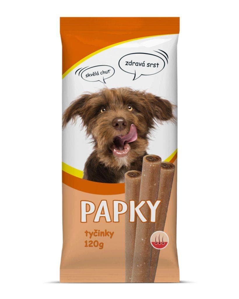Papky tyčinky na srst a kůži 120 g
