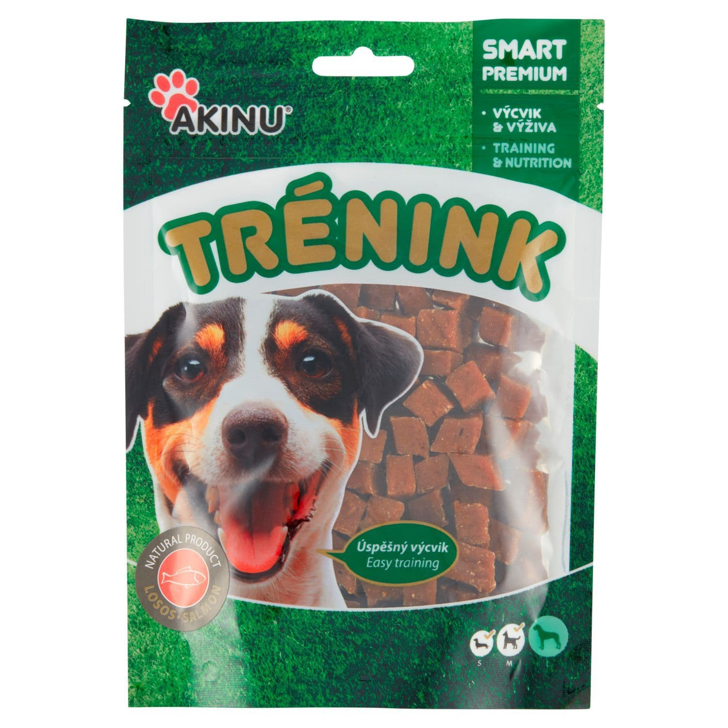 Akinu Trénink lososové kostky 120g