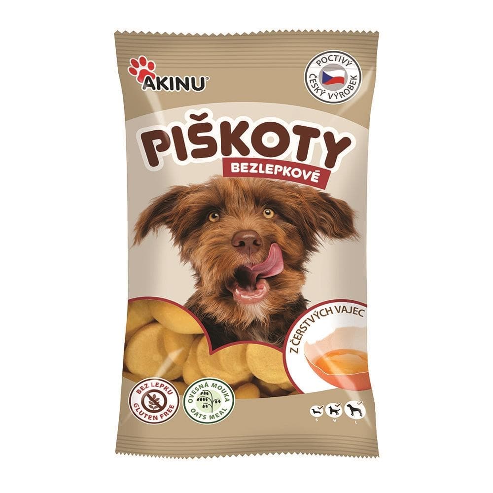 Akinu Bezlepkové piškoty pro psy 120g
