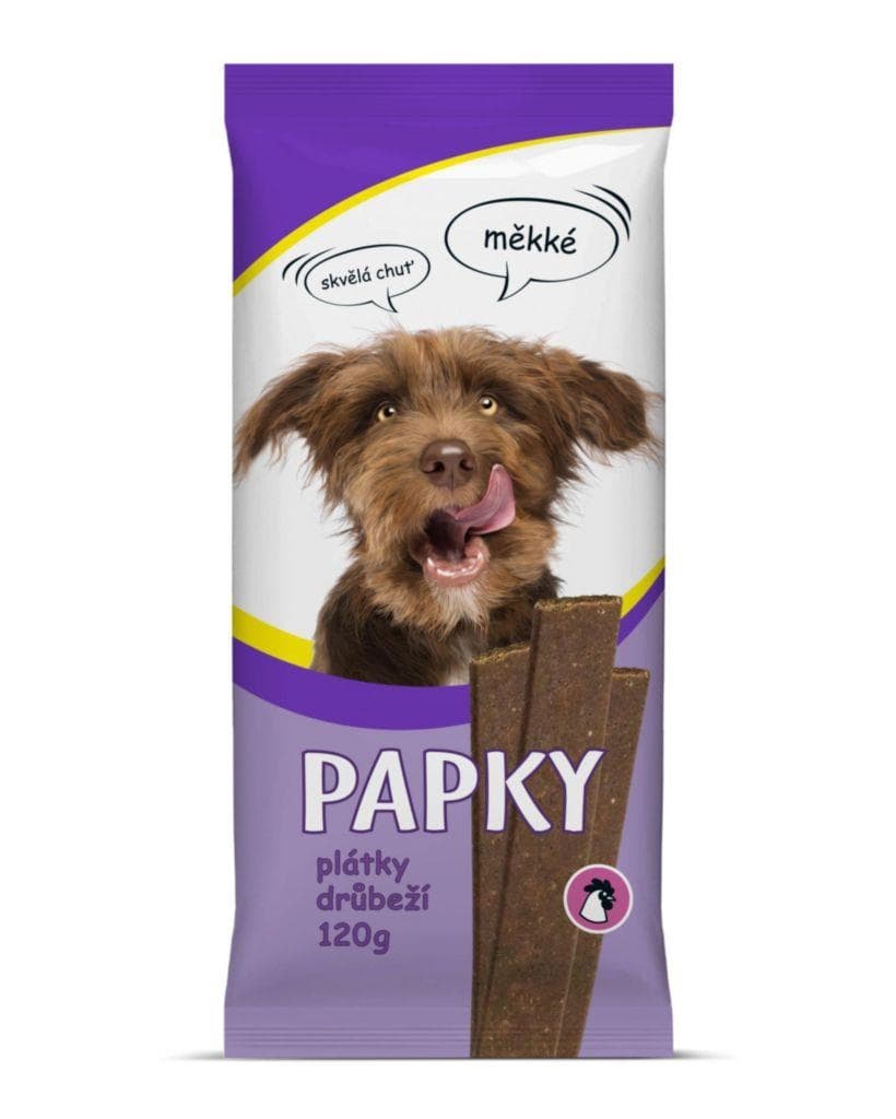 Papky drůbeží plátky 120 g