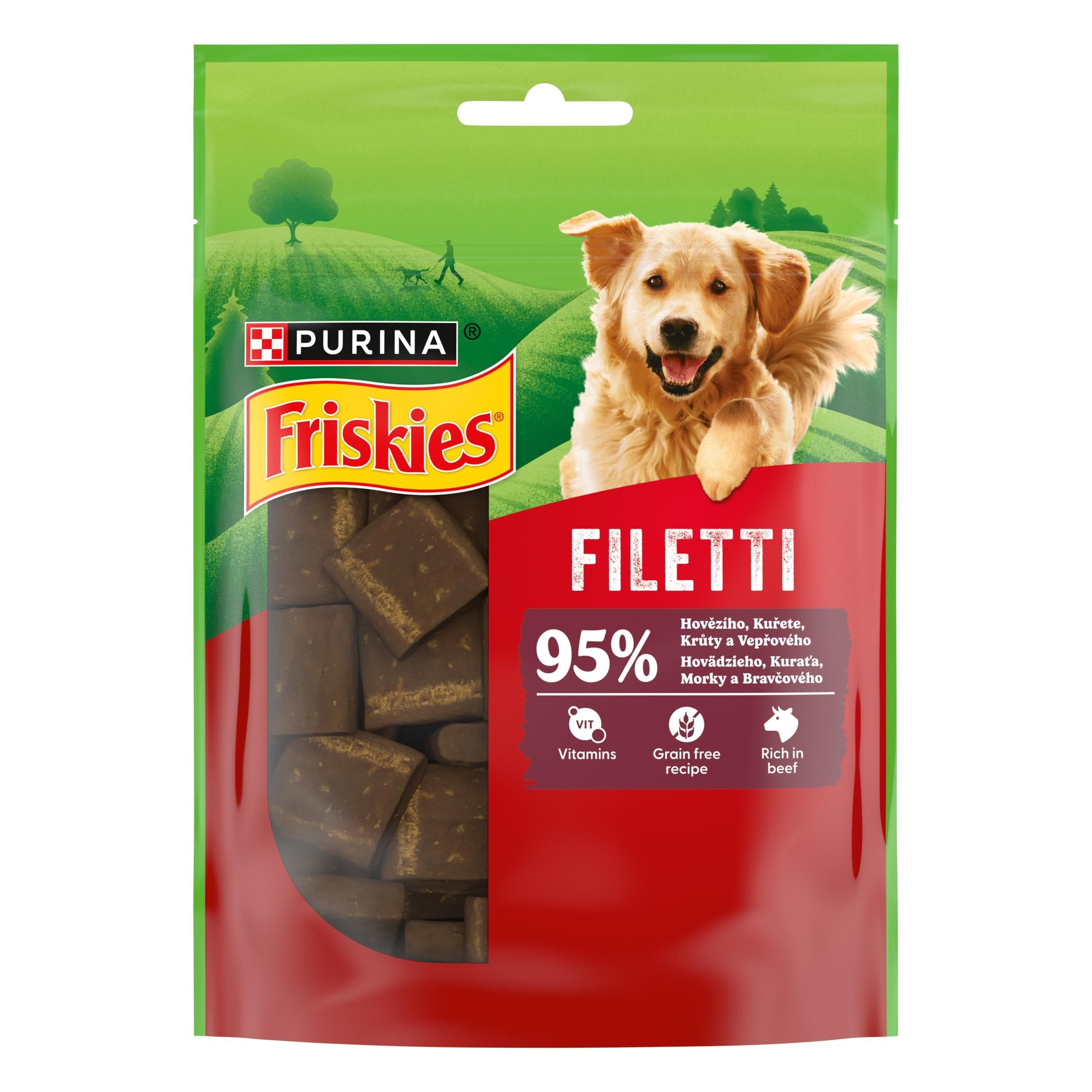 Friskies Filetti 95% hovězího, kuřete a vepřového 70 g