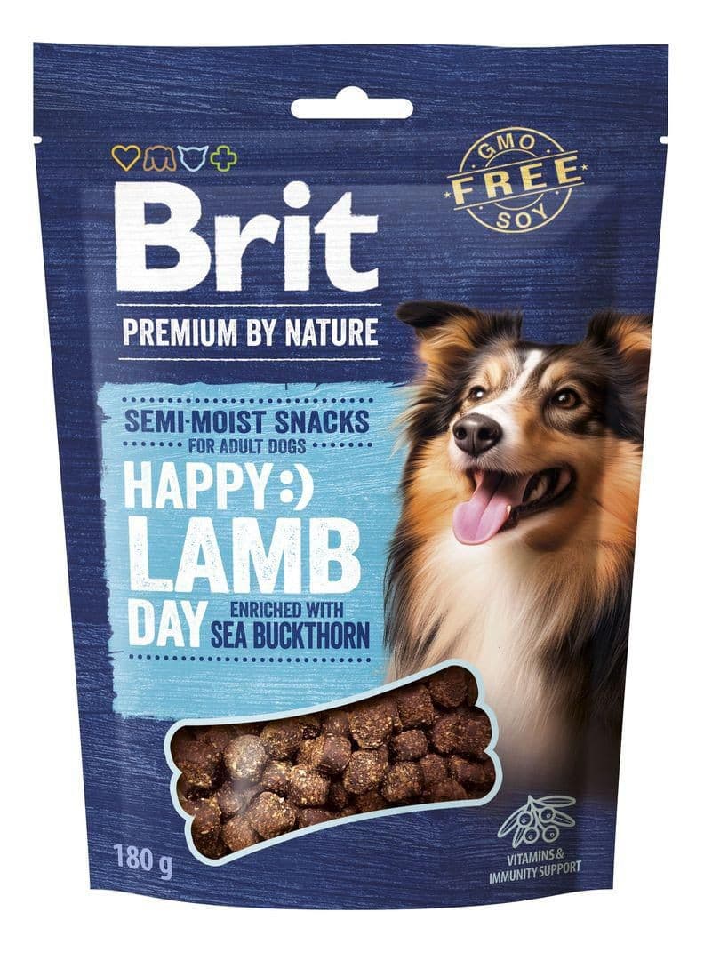 Brit Premium by Nature Dog Semi-moist Snacks Lamb with Sea Buckthorn 180 g