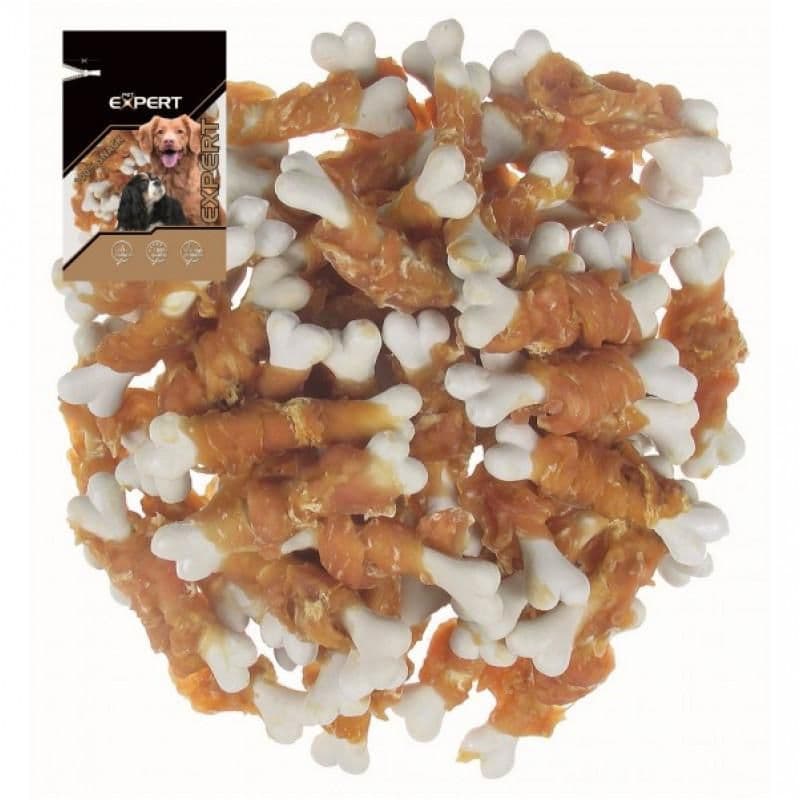 Pet Expert kalciové kostičky obal. kuřecím masem 80g
