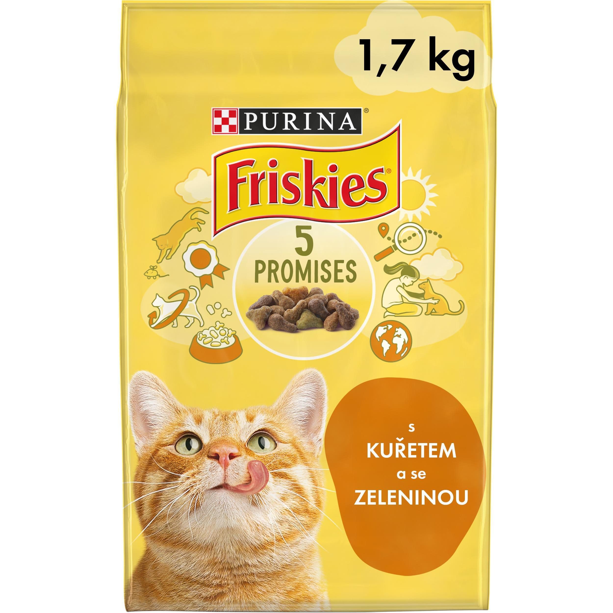 Friskies S kuřetem a přidanou zeleninou 1,7 kg