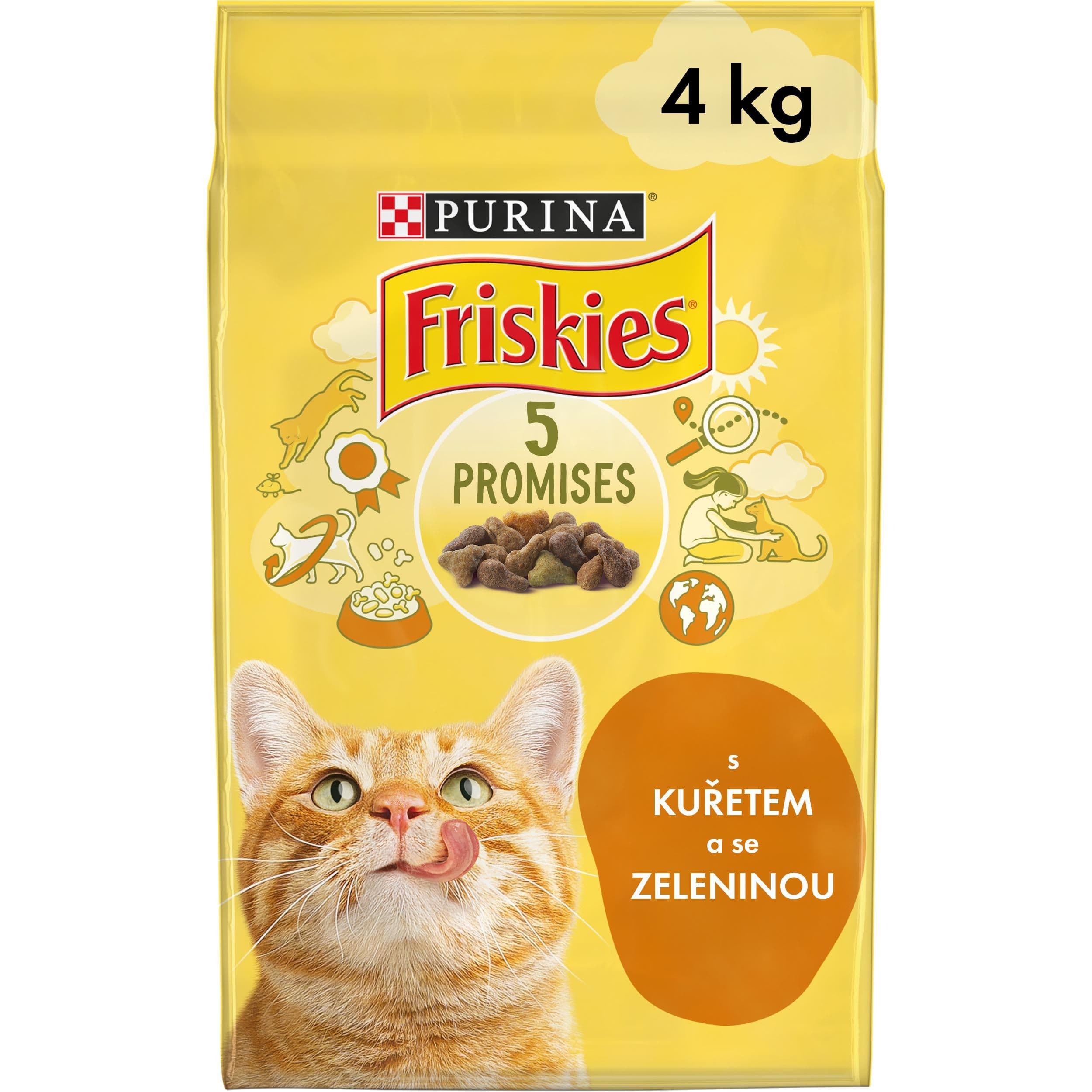 Friskies S kuřetem a přidanou zeleninou 4 kg