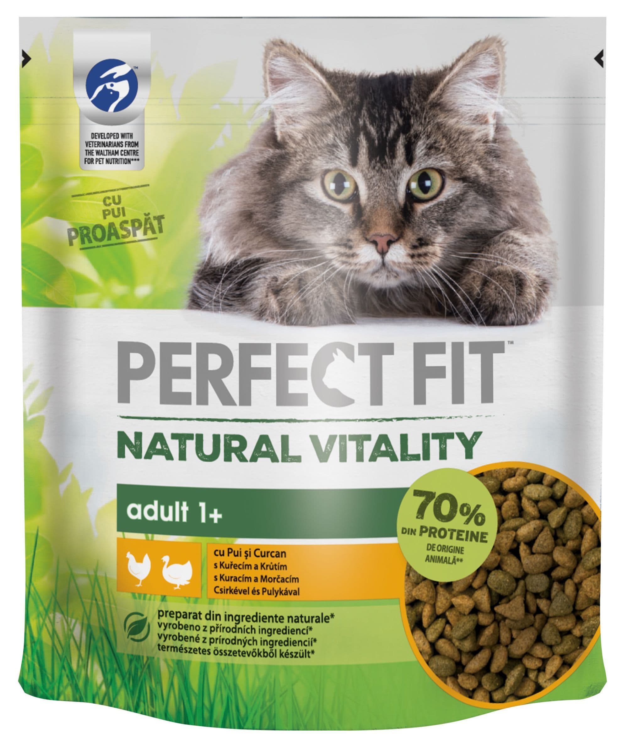 Perfect Fit granule pro kočky Vital Nature Adult kuřecí a krůtí 650g
