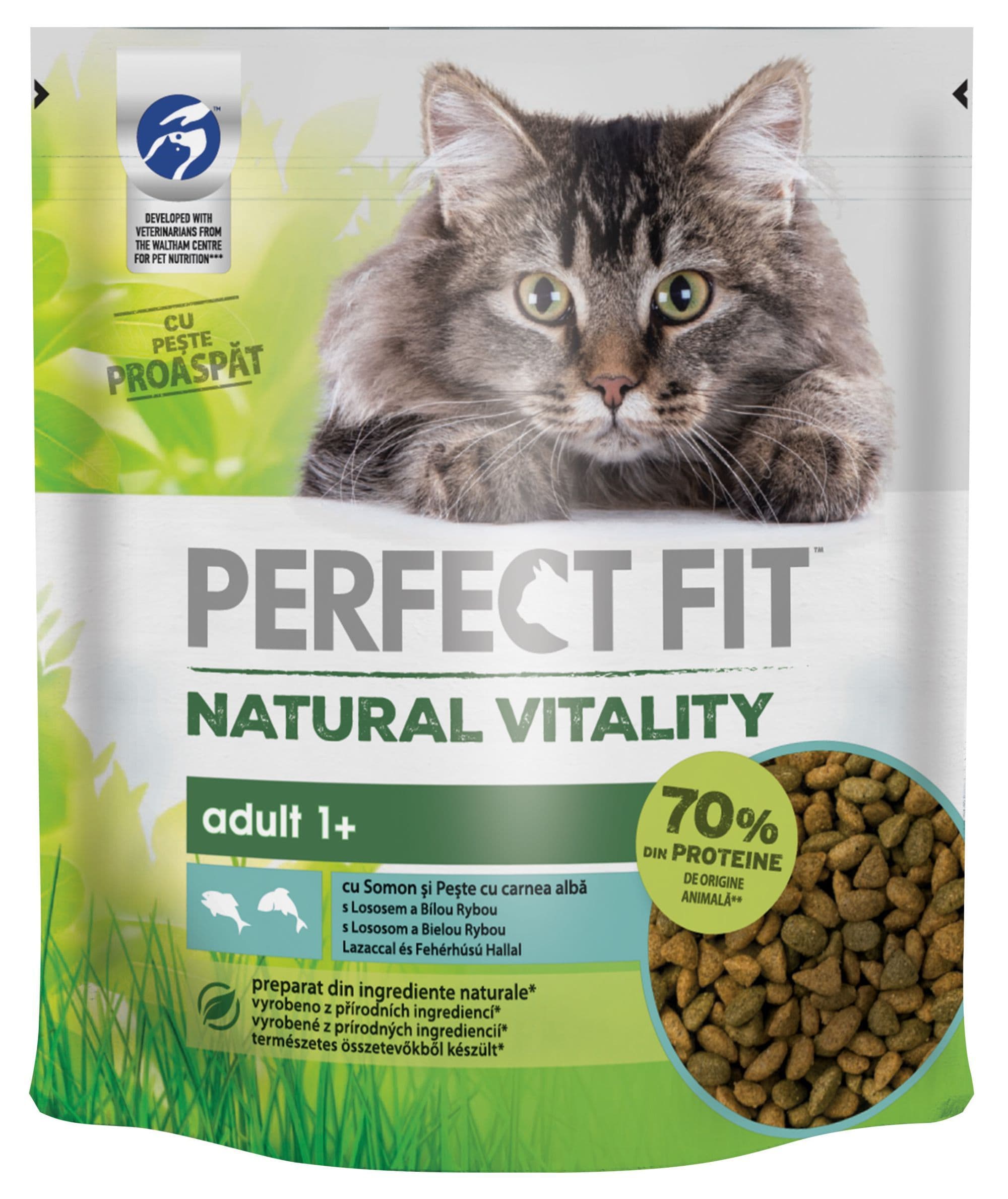 Perfect Fit granule pro kočky Vital Nature Adult s lososem 650g
