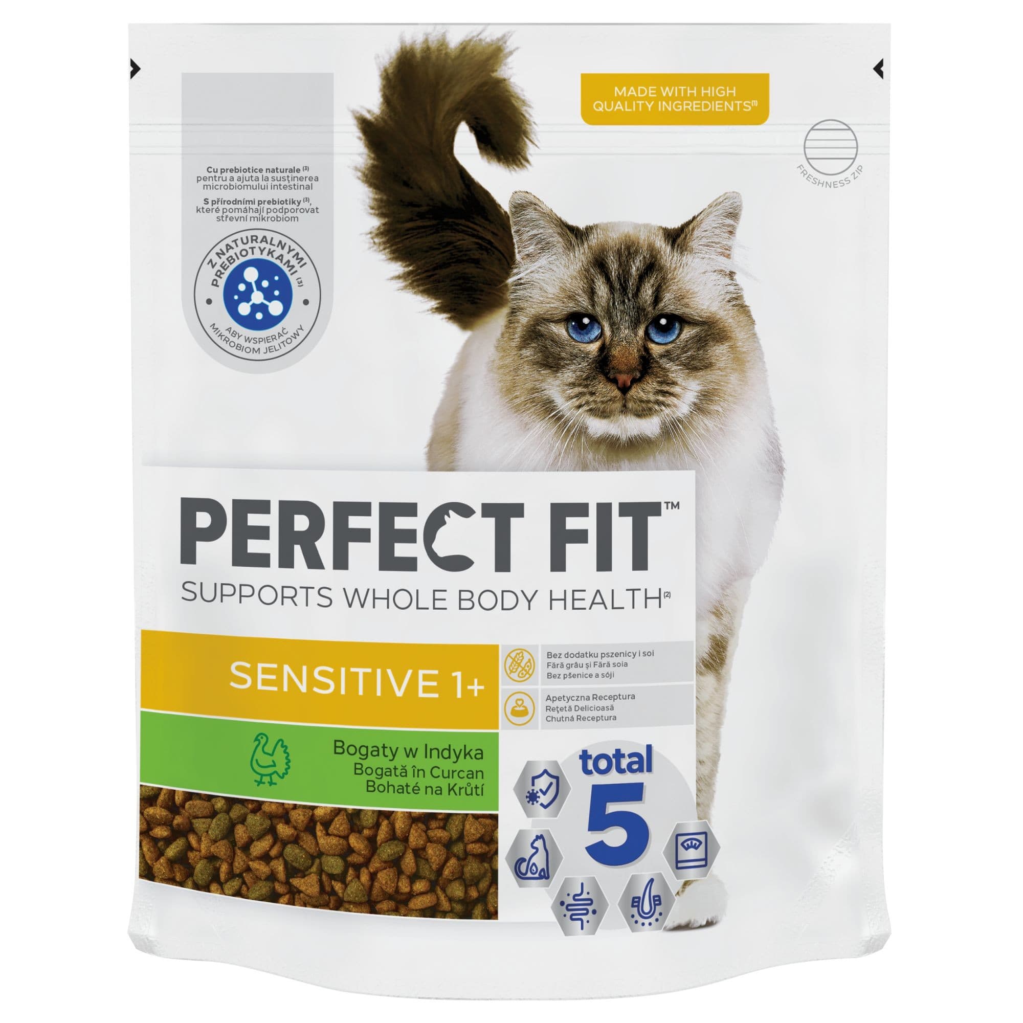 Perfect Fit Sensitive vysoký podíl krůtího masa 1,4 kg