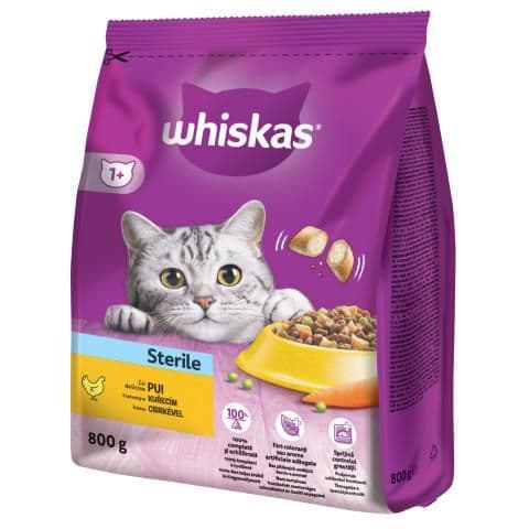 Whiskas Sterile granule s kuřecím Sterile 800 g