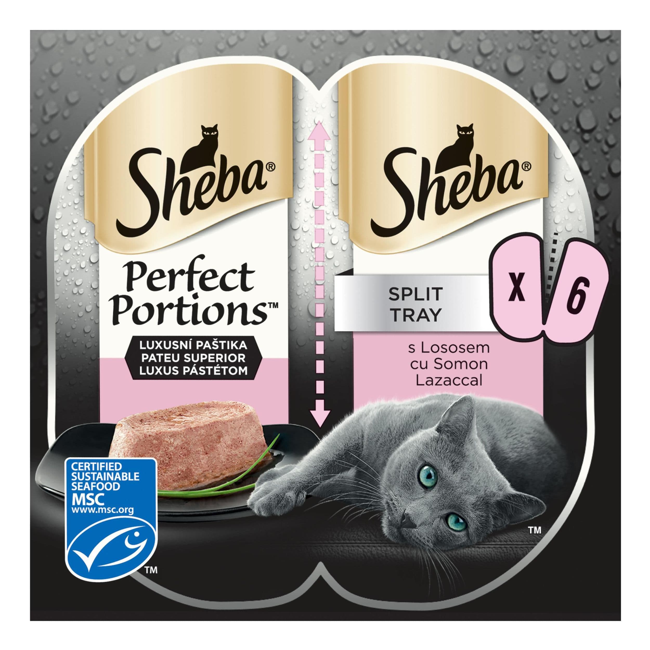 Sheba perfect portions s lososem 225g